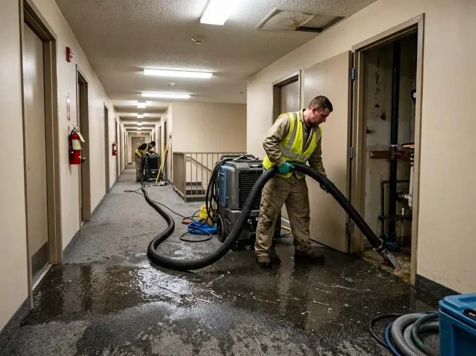 multi-unit-apartment-hallway-f-005 — frequently asked questions, Emergency Burst Pipe Water Extraction & Removal in Polo, IL
